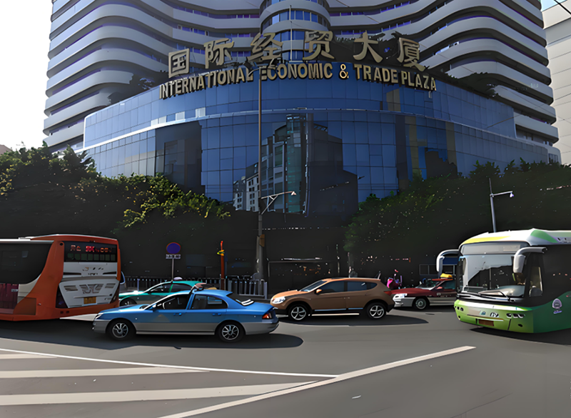 廣州市商務局。地址：廣州市越秀區(qū)東風西路國際經(jīng)貿(mào)大廈